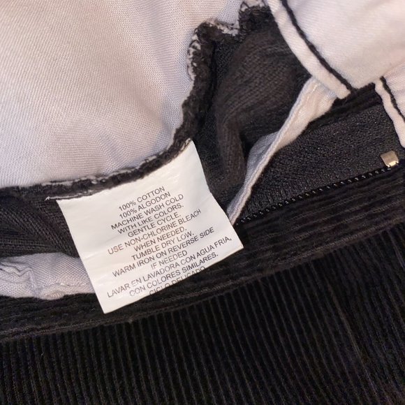 Izod Black Corduroy Pants - Picture 4 of 9